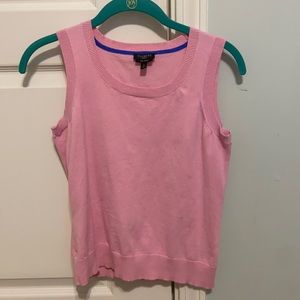 Talbots Petites Pink Sweater Vest Pima Cotton - Size P